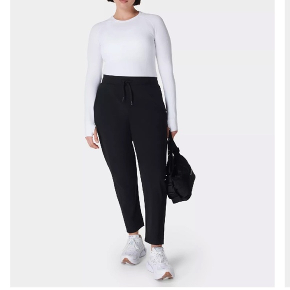 Sweaty Betty Explorer High Waist Jogger Athleisure Pants Black Size XS EUC - Picture 1 of 12
